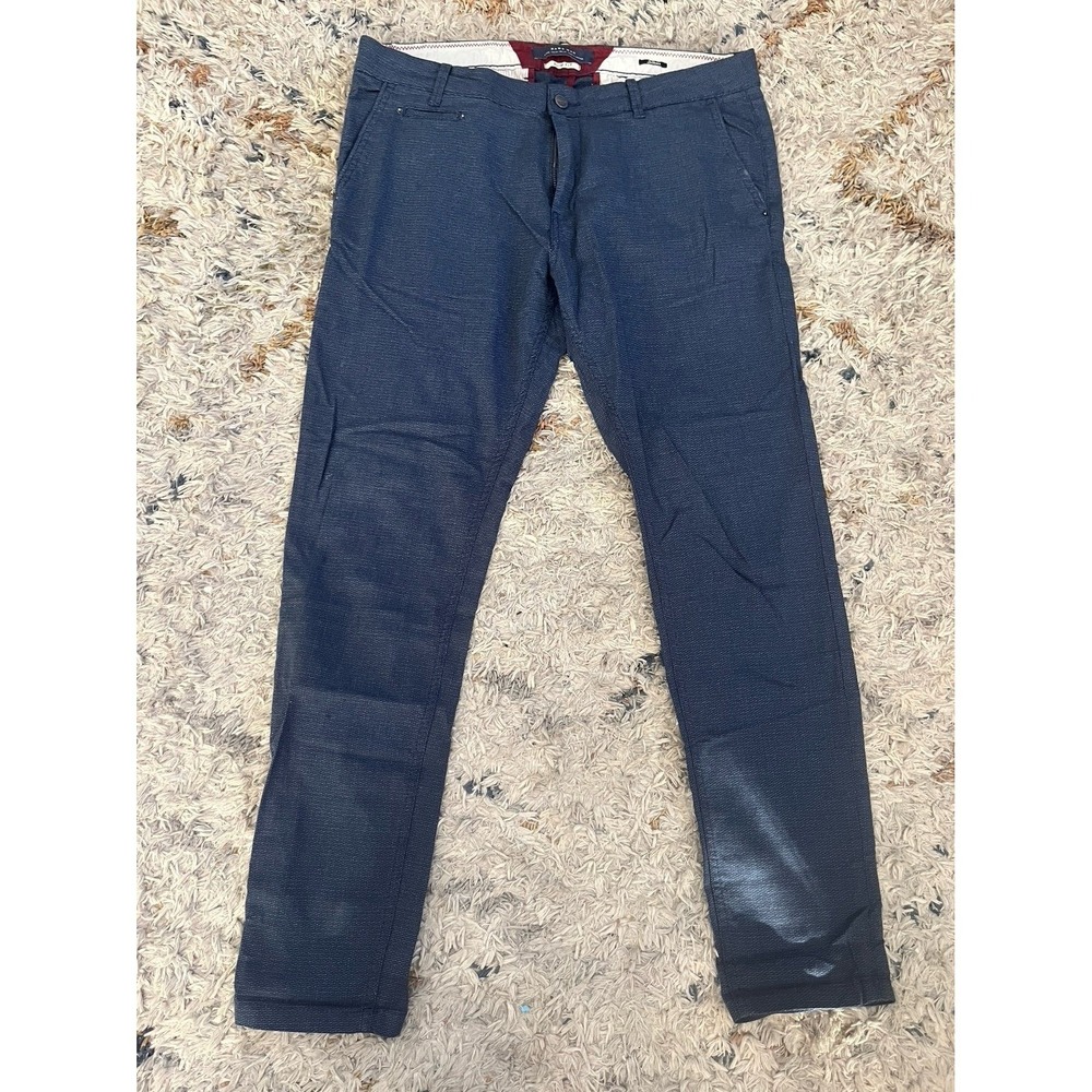 Zara Dress Pants Mens Blue Slacks Size 34 x 31